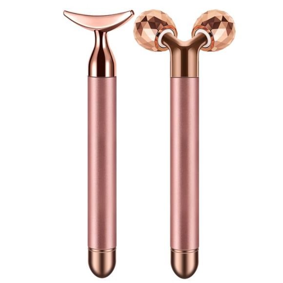 Other - 2-IN-1 Face Massager  3D Roller and Crescent-Shape Face Massager